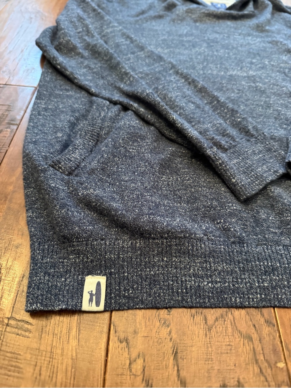 Johnnie-O Top Shelf mens Hooded sweater size Large merino wool Pockets - Picture 6 of 14